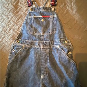 Tommy Hilfigure Blue Jean Overall Shorts